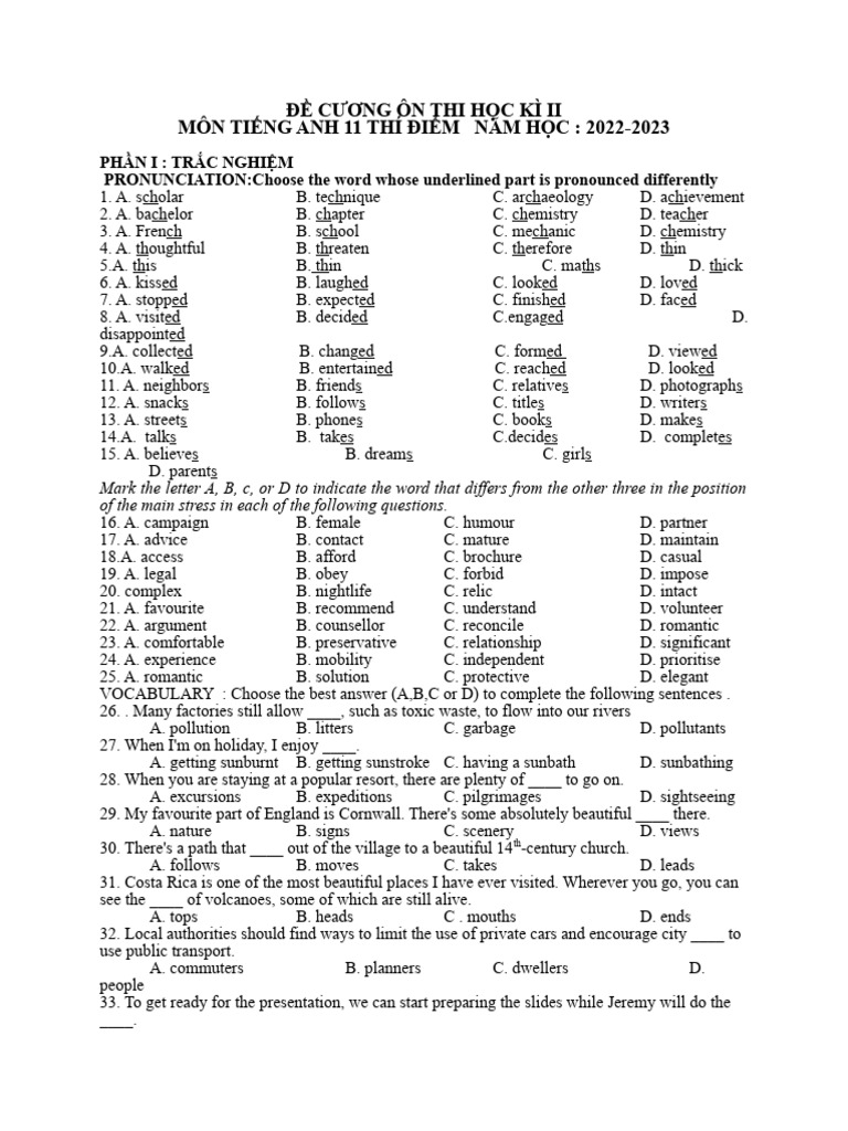 English Exam Review for Grade 11 | PDF | Hatha Yoga | Water