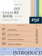 Modern Minimal Our Company Culture Book