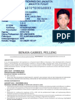 Benaya Gabriel Pelleng.p CV & Transkrip Nilai