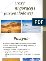 Krajobraz Pustyni Gorącej I Pustyni Lodowej