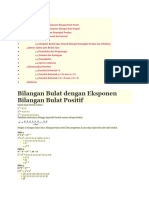 Soal Bahas Bilangan Berpangkat BTK Akar