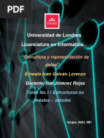 Tarea 11 Estructuras No Lineales, Árboles