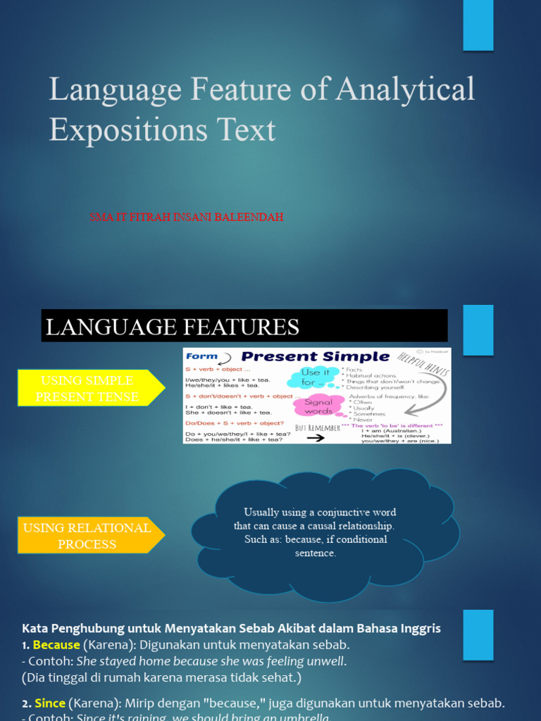 Language feature of analytical expositions text pdf formaldehyde