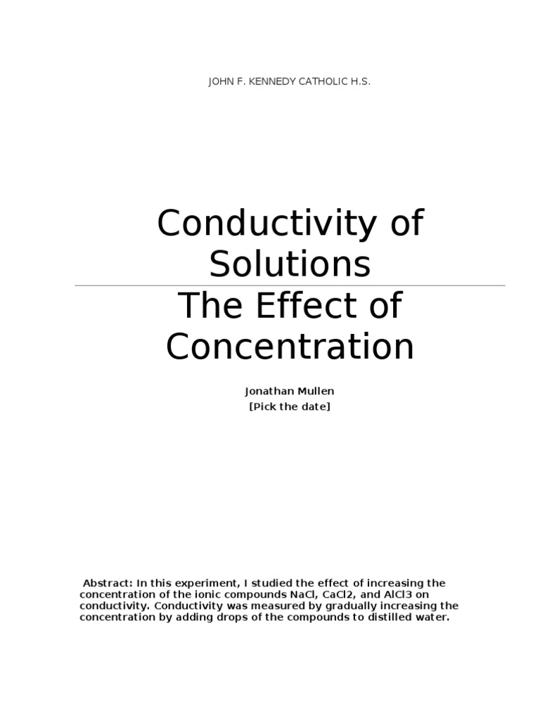 Sodium Chloride Mixture Lab Report