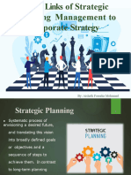 Topic 03 Links of Strategic Marketing Management To Corporate Strategy