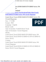 Linde Diesel Truck h50d h60d h70 h80d Series 396 Circuit Diagrams