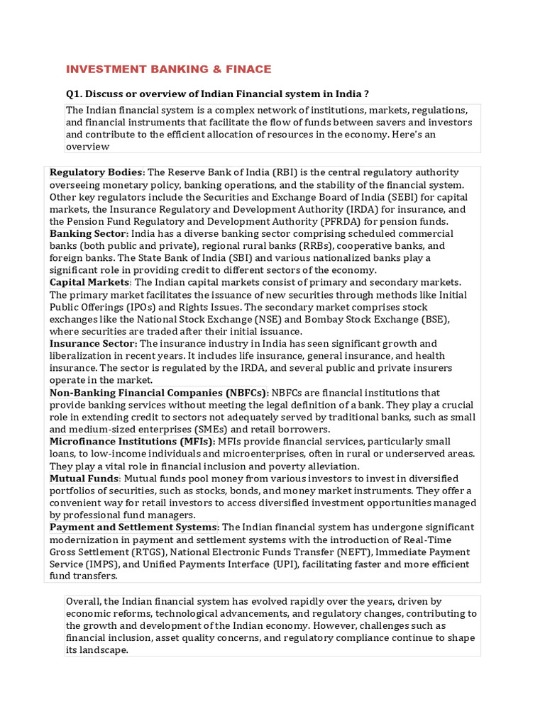 Investment Banking Sem V Pdf Pdf Financial Markets Money Market