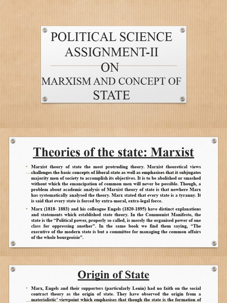 Marxism and the Concept of State Analysis | PDF | Marxism | Karl Marx