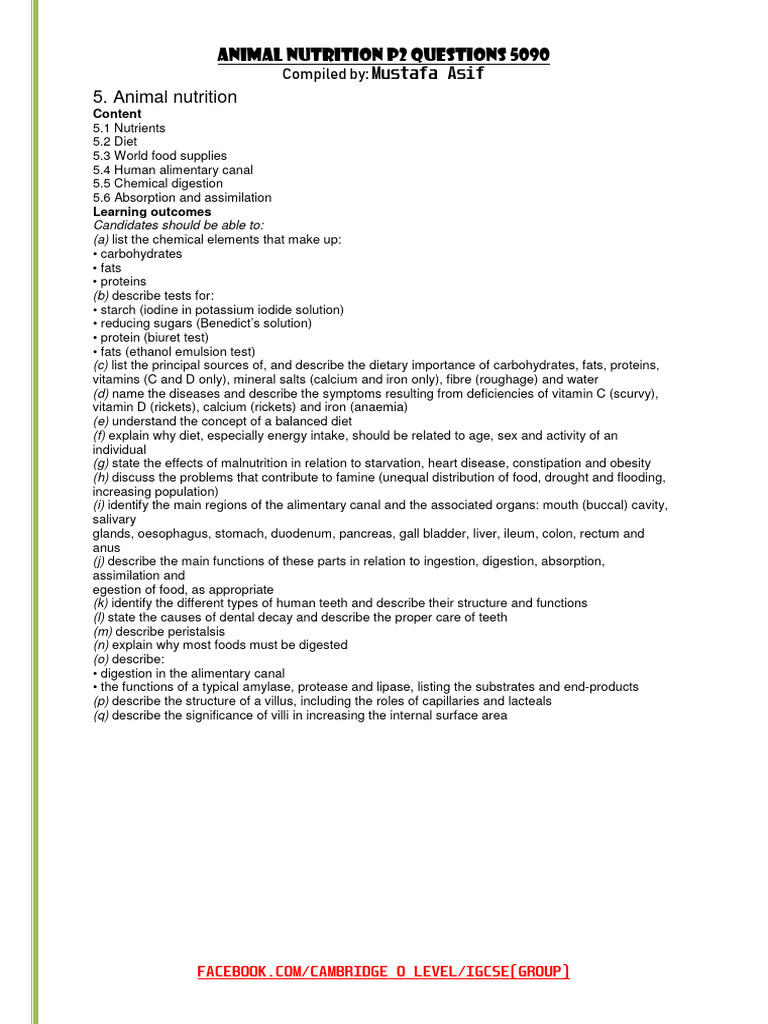 ANIMAL NUTRITION GRADE 12 QUESTIONS AND ANSWERS PDF TERM 1 TERM 3 visual data 6