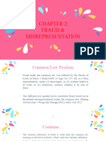 Chapter 2 Fraud and Misrepresentation