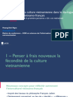 Fécondité de La Culture Vietnamienne - Dialogue Interculturel Franco-Vietnamien