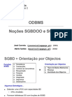 3-SI1 - ODBMS (Nocoes SGBDOO