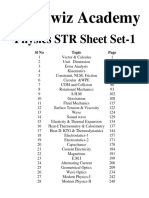 501 - Physics STR Practice Set-1