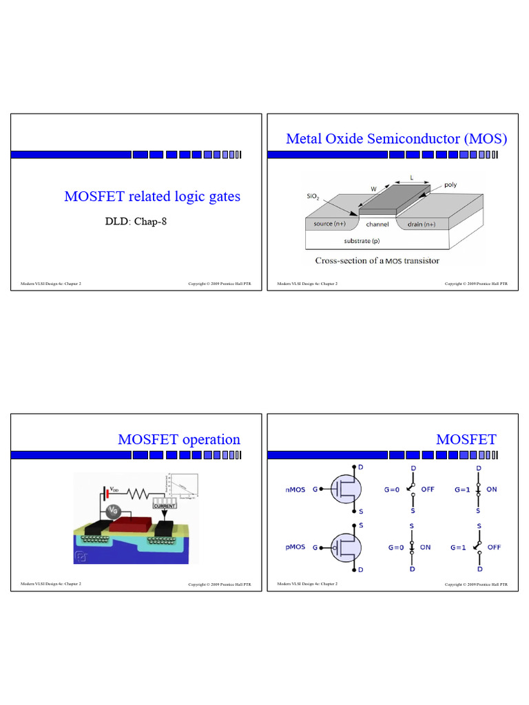Chap 8 Mosfet | PDF | Cmos | Logic Gate