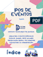 Tipos de Eventos Presentación Grupal