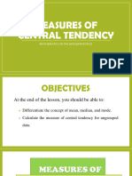 l6 Measures of Central Tendency For Grouped Data