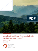 Accelerating Green Finance in India - Definitions and Beyond
