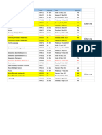 exam timetable