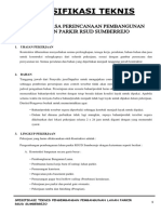 Spesifikasi Teknis Lahan Parkir Rs Sumberrejo Rev 16 Mei 2023