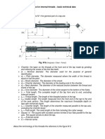 Taps For Internal Threads - Basic Technical Data