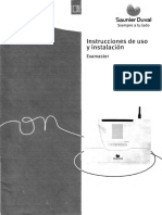 Climatización - Instrucciones de Uso e Instalación - Controlador Inalámbrico - Saunier Duval - Examaster