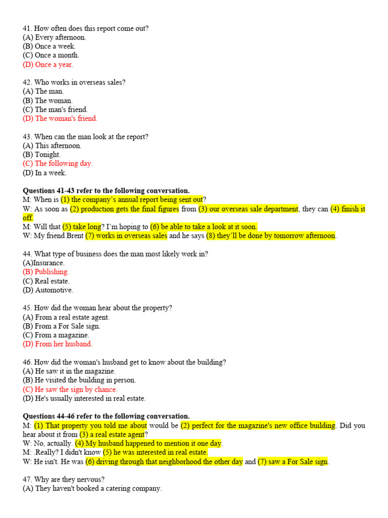Dap An Part 3 Mozil - Actual Test 7 | PDF