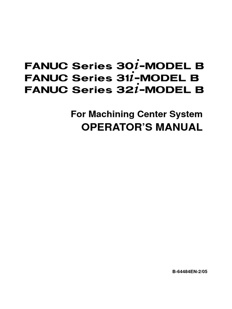 Operator machining center b 64484en 2 05 pdf parameter computer