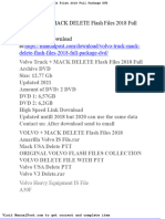 Volvo Truck Mack Delete Flash Files 2018 Full Package DVD