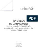 Indicatori de Management Pentru Cazuri Individuale Ale Copiilor Sub Vrsta Rspunderii Penale I N Conflict Cu Legea