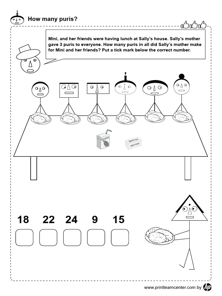 Puri Math Problem for Kids | PDF