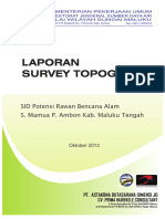 Laporan Survey Topografi: SID Potensi Rawan Bencana Alam S. Mamua P. Ambon Kab. Maluku Tengah