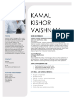 CV Kamal Kishor Vaishnav - Resume