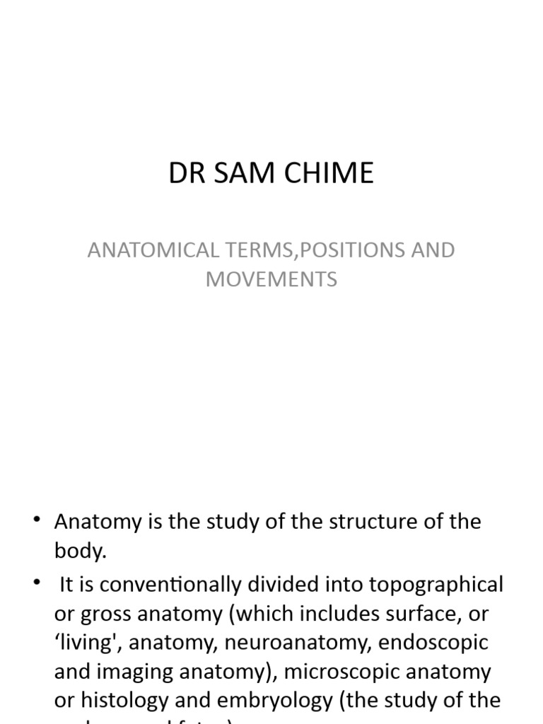 Anatomical Terms and Body Movements | PDF | Anatomical Terms Of Motion ...