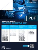 2024 Training Schedule Saudi Arabia