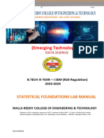 Statistical Foundation Lab