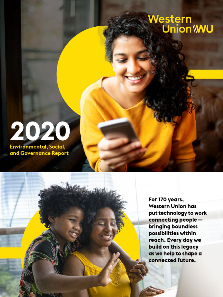 2020 western union esg report pdf governance western union