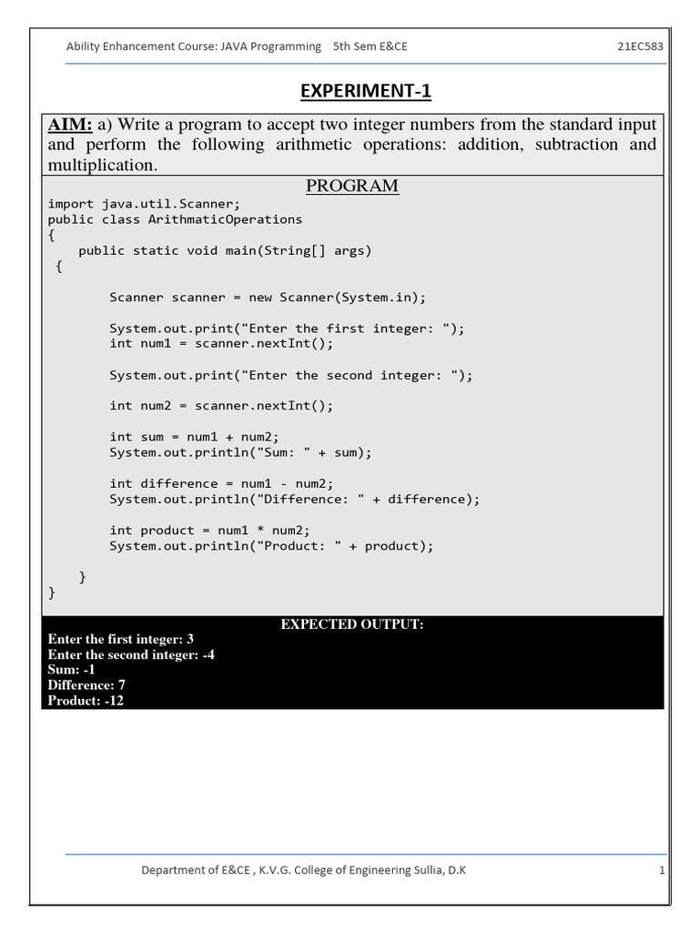 21EC583 | Download Free PDF | Constructor (Object Oriented Programming ... image.