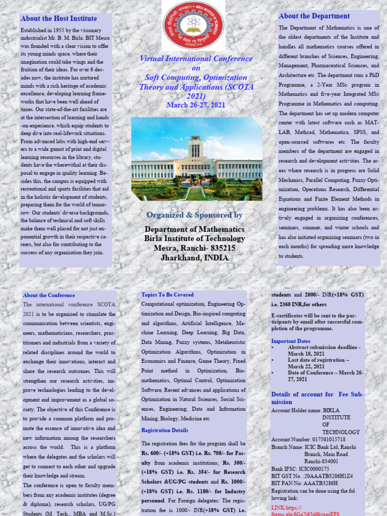 SCOTA 2021: International Conference | PDF | Computing | Engineering