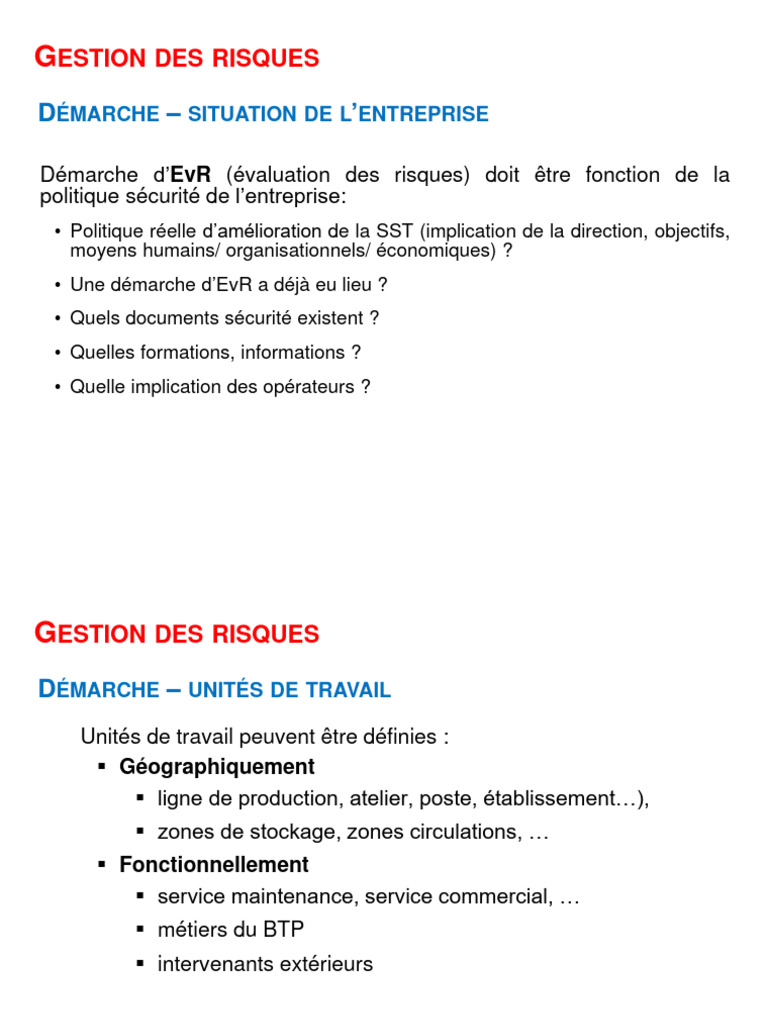 Gestion des Risques HSE en Entreprise | PDF | Risque | Gestion des risques