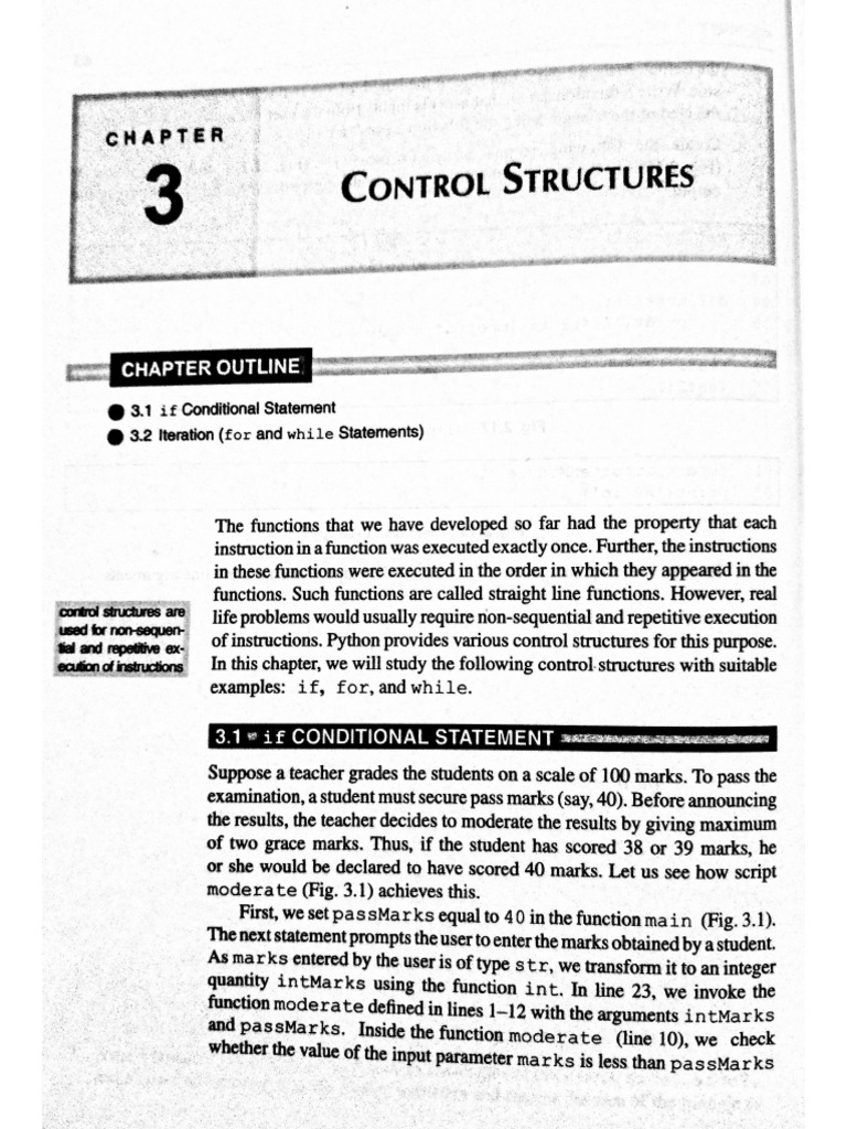 CH3 - Control Structures | PDF