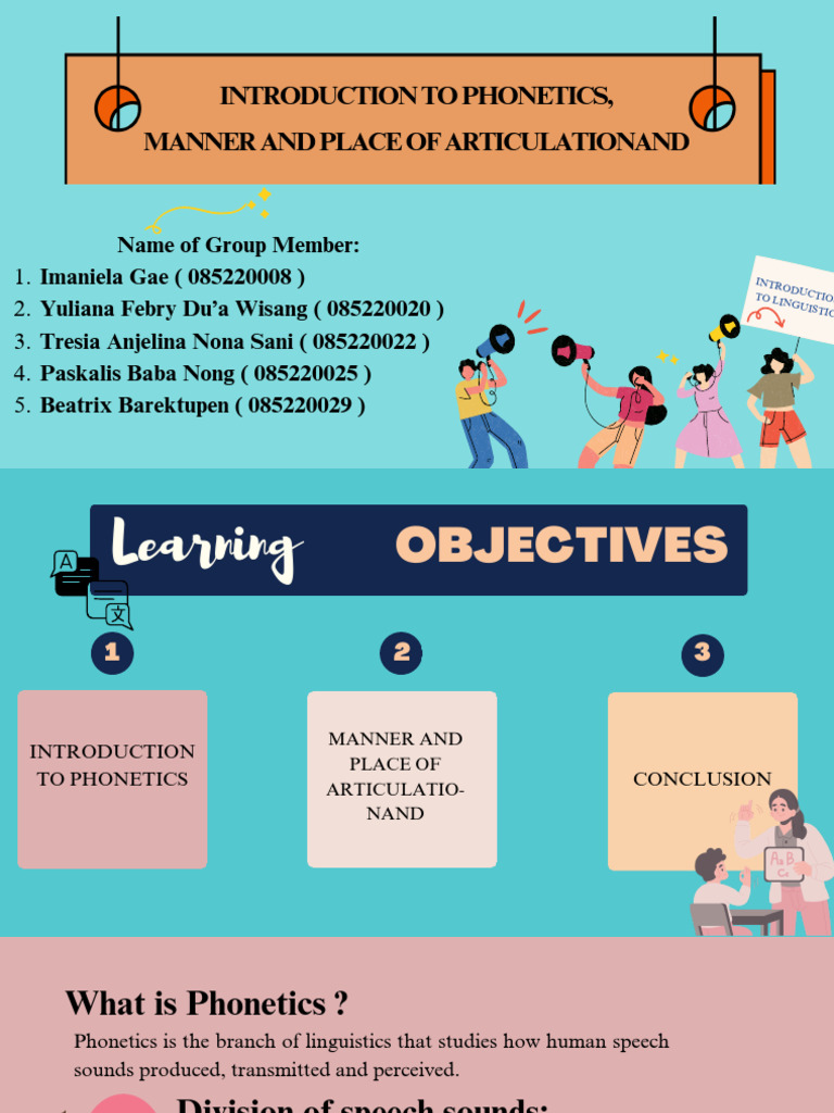 Phonetics: Manner & Place of Articulation | PDF | Phonetics | Human Voice