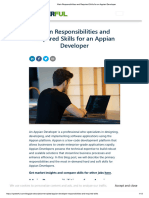 Main Responsibilities and Required Skills For An Appian Developer