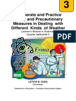 Sci3 Q4 W5 Enumerate - and Practice Safety - and Precautionary Measures in Dealing With Different Kinds of Weather Letecia Soda Bgo V0