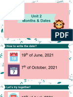 Months & Dates