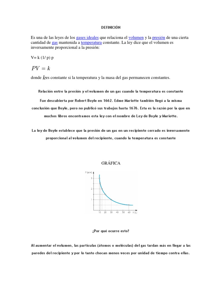 Boyle | PDF | Gases | Fases de la materia