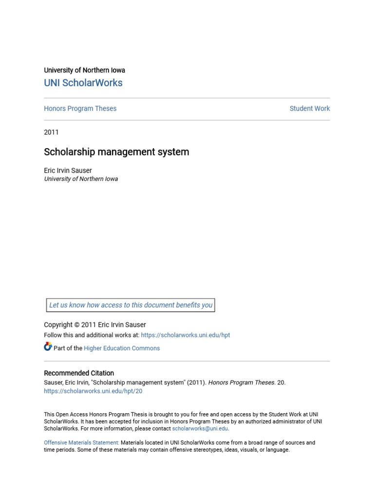Scholarship Management System | PDF | Microsoft Excel | Databases