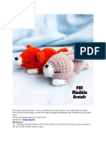 Lapin Et Renard endormi-Amigurumi-PDF-Patron-Gratuit