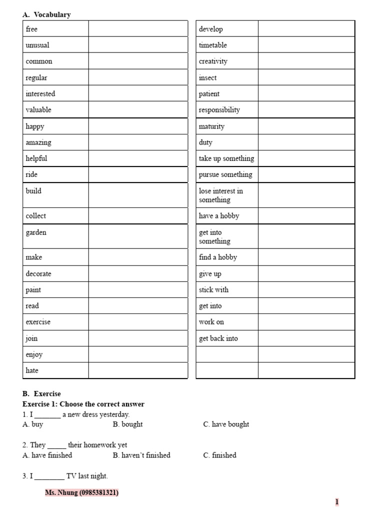 English language visual data 2
