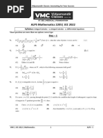 Maths Advanced Level Problem Solving (ALPS-5) - Paper