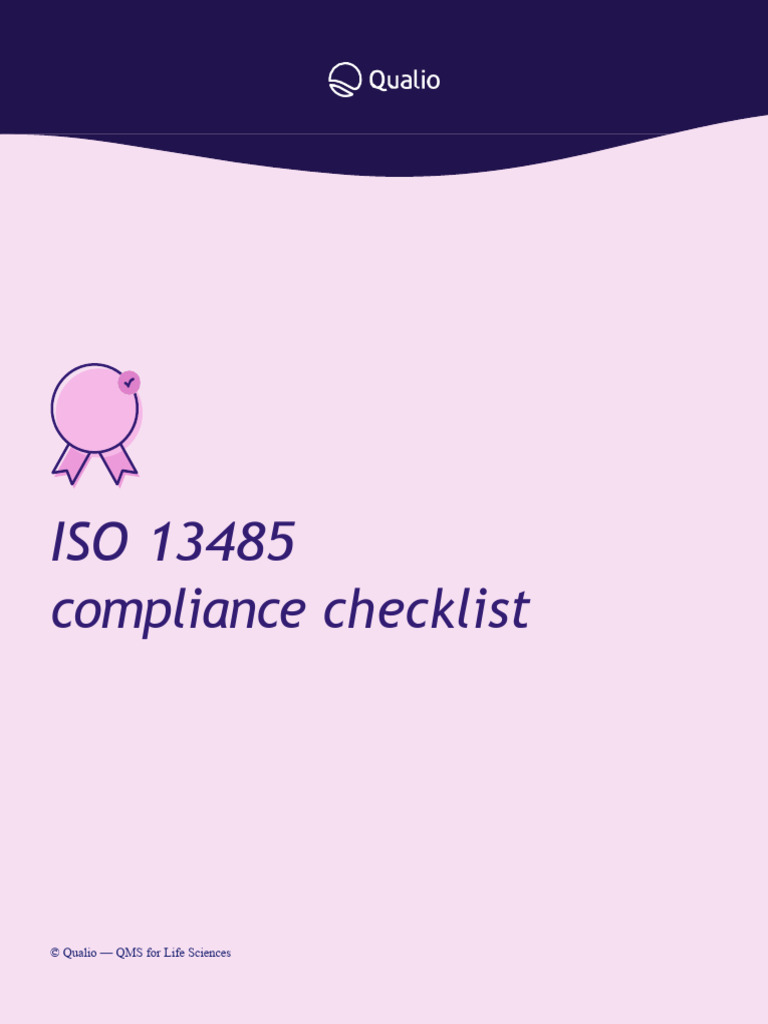 ISO 13485 Compliance Checklist Guide | PDF | Quality Management ...